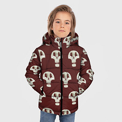 Куртка зимняя для мальчика Узор улыбающиеся черепочки, цвет: 3D-красный — фото 2