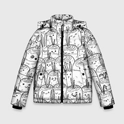 Зимняя куртка для мальчика Раскраска кролики в морковном поле
