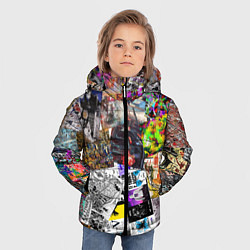 Куртка зимняя для мальчика Очень пёстрый арт, цвет: 3D-красный — фото 2