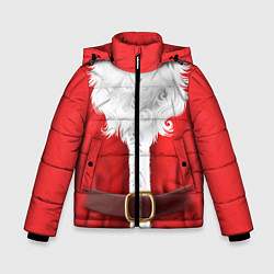 Куртка зимняя для мальчика Костюм Санты Клауса, цвет: 3D-красный