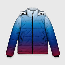Куртка зимняя для мальчика Триколор Росии - градиент, цвет: 3D-черный
