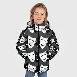 Куртка зимняя для мальчика Две маски, цвет: 3D-черный — фото 2