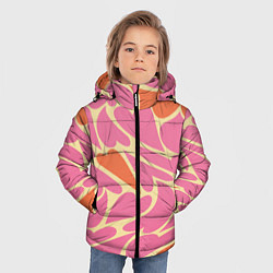 Куртка зимняя для мальчика Пластичные сердца, цвет: 3D-красный — фото 2