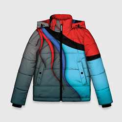 Зимняя куртка для мальчика Разноцветные ручейки
