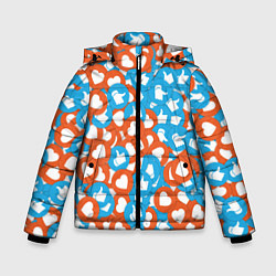 Куртка зимняя для мальчика Лайки, цвет: 3D-светло-серый