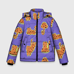 Зимняя куртка для мальчика Принт с леопардами