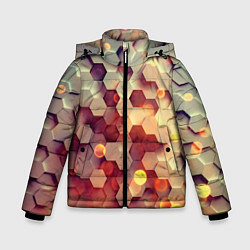 Зимняя куртка для мальчика Объемный шестиугольник