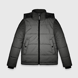 Зимняя куртка для мальчика Серый, черный градиент
