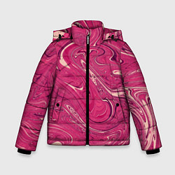 Куртка зимняя для мальчика Яркая волна, цвет: 3D-черный