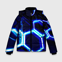 Зимняя куртка для мальчика Neon abstraction plates storm