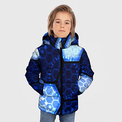 Куртка зимняя для мальчика Магическая броня соты из игры ведьмак, цвет: 3D-светло-серый — фото 2