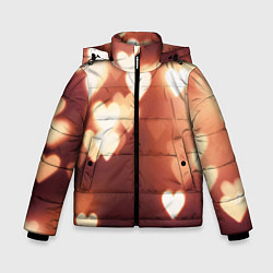 Зимняя куртка для мальчика Летящие сердечки