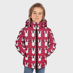 Куртка зимняя для мальчика Bunny Pattern red, цвет: 3D-красный — фото 2