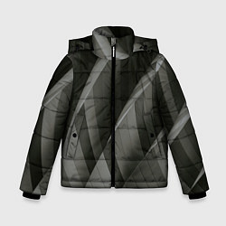Зимняя куртка для мальчика Абстрактные серые острые металлические листы