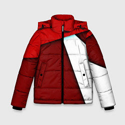 Куртка зимняя для мальчика Спортивная геометрия, цвет: 3D-светло-серый