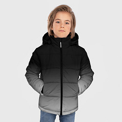 Куртка зимняя для мальчика От черного к белому, цвет: 3D-светло-серый — фото 2