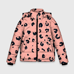 Куртка зимняя для мальчика Розовая пантера, цвет: 3D-черный
