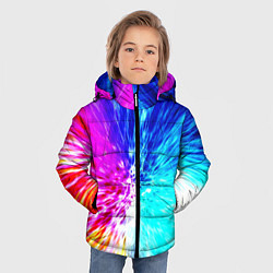 Куртка зимняя для мальчика Всплеск ярких красок, цвет: 3D-светло-серый — фото 2