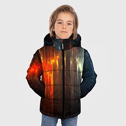 Куртка зимняя для мальчика Космос сияние, цвет: 3D-светло-серый — фото 2