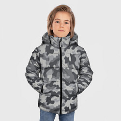Куртка зимняя для мальчика Городской серый камуфляж, цвет: 3D-светло-серый — фото 2