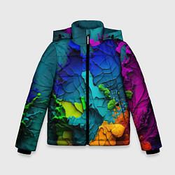 Зимняя куртка для мальчика Взрыв красок