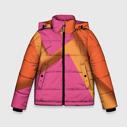 Зимняя куртка для мальчика Геометрические абстрактные соединения пластин