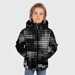 Куртка зимняя для мальчика Pixel art - abstraction, цвет: 3D-черный — фото 2