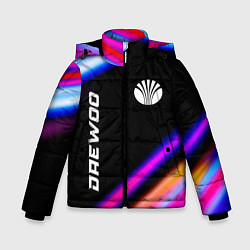 Куртка зимняя для мальчика Daewoo speed lights, цвет: 3D-черный