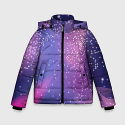 Зимняя куртка для мальчика Космическое звездное небо
