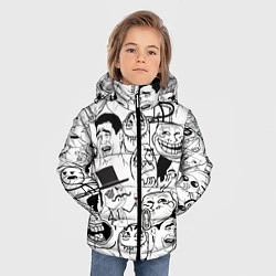 Куртка зимняя для мальчика Сборник мемов, цвет: 3D-черный — фото 2