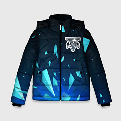 Куртка зимняя для мальчика GTA взрыв частиц, цвет: 3D-черный