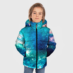 Куртка зимняя для мальчика Звёздная Вселенная, цвет: 3D-красный — фото 2