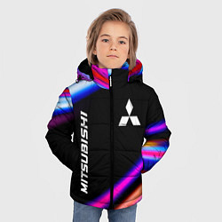 Куртка зимняя для мальчика Mitsubishi speed lights, цвет: 3D-черный — фото 2