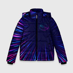 Зимняя куртка для мальчика Jaguar neon speed lines
