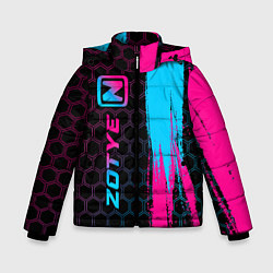 Куртка зимняя для мальчика Zotye - neon gradient: по-вертикали, цвет: 3D-черный
