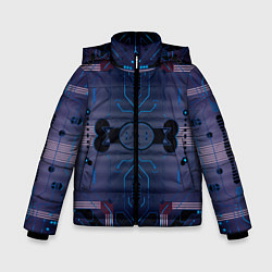 Куртка зимняя для мальчика Электросхема, цвет: 3D-красный