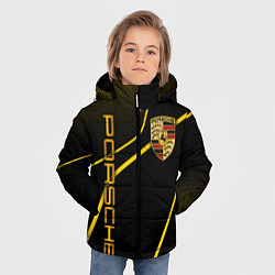 Куртка зимняя для мальчика Porsche - Gold line, цвет: 3D-светло-серый — фото 2