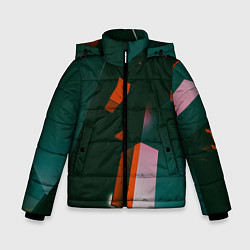 Зимняя куртка для мальчика Сюрреалистичные геометрические фигуры
