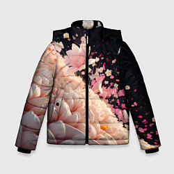 Зимняя куртка для мальчика Множество розовых цветов