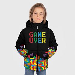 Куртка зимняя для мальчика Game over, цвет: 3D-светло-серый — фото 2