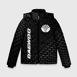 Куртка зимняя для мальчика Daewoo карбоновый фон, цвет: 3D-черный