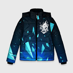 Куртка зимняя для мальчика Cyberpunk 2077 взрыв частиц, цвет: 3D-черный