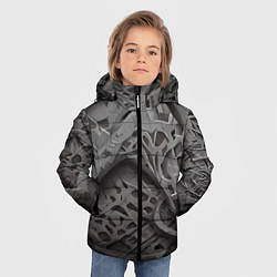 Куртка зимняя для мальчика Лунный пейзаж, цвет: 3D-светло-серый — фото 2