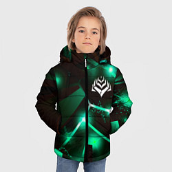 Куртка зимняя для мальчика Warframe разлом плит, цвет: 3D-черный — фото 2