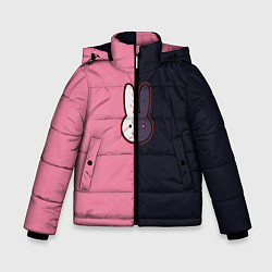 Куртка зимняя для мальчика Ребенок идола - Кролик лого, цвет: 3D-светло-серый