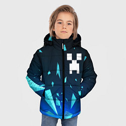 Куртка зимняя для мальчика Minecraft взрыв частиц, цвет: 3D-черный — фото 2