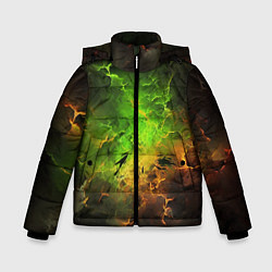 Куртка зимняя для мальчика Зеленый туман, цвет: 3D-светло-серый