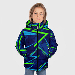 Куртка зимняя для мальчика Текстурный грандж, цвет: 3D-черный — фото 2
