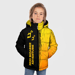 Куртка зимняя для мальчика JoJo Bizarre Adventure - gold gradient: по-вертика, цвет: 3D-черный — фото 2