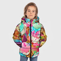 Куртка зимняя для мальчика Сладкая жизнь, цвет: 3D-красный — фото 2